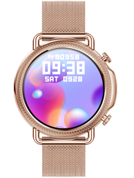 RUBICON Pametni sat RNBE74, 1.28", 240 x 240, termometar, pulsni oksimetar, zlatna